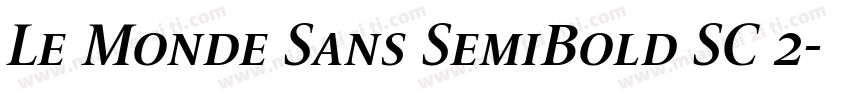 Le Monde Sans SemiBold SC 2字体转换